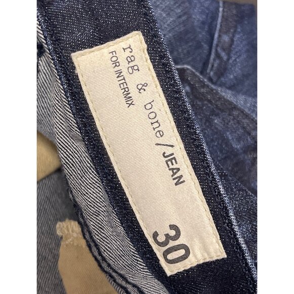 Rag & Bone Intermix Women's Jeans Skinny Indigo Blue Denim Dark Wash Size 30 - Picture 10 of 11